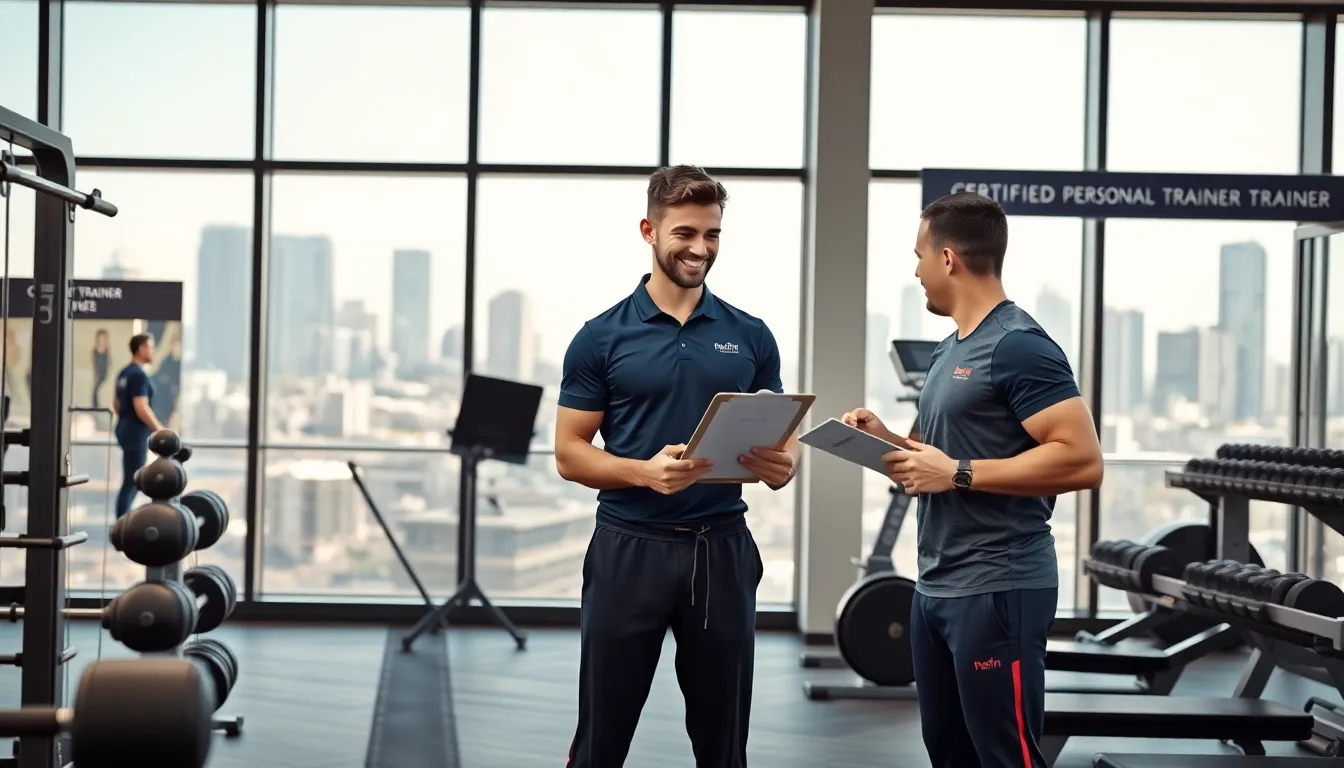 private trainer coaching a client in a modern perth gym